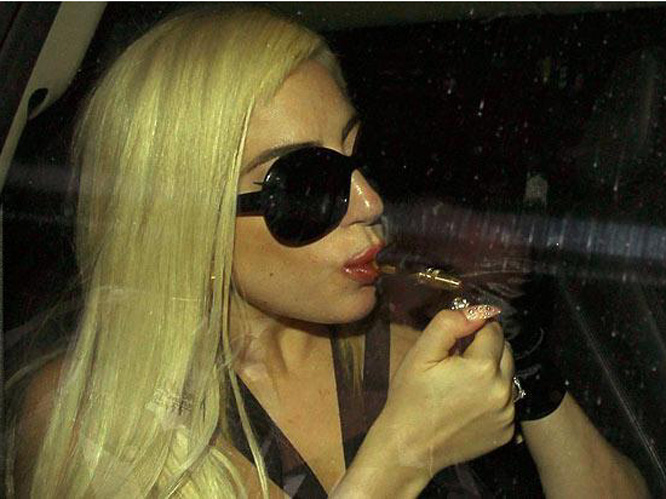 Lady Gaga smoked a spliff at her show in Amsterdam this week, telling her audience: 